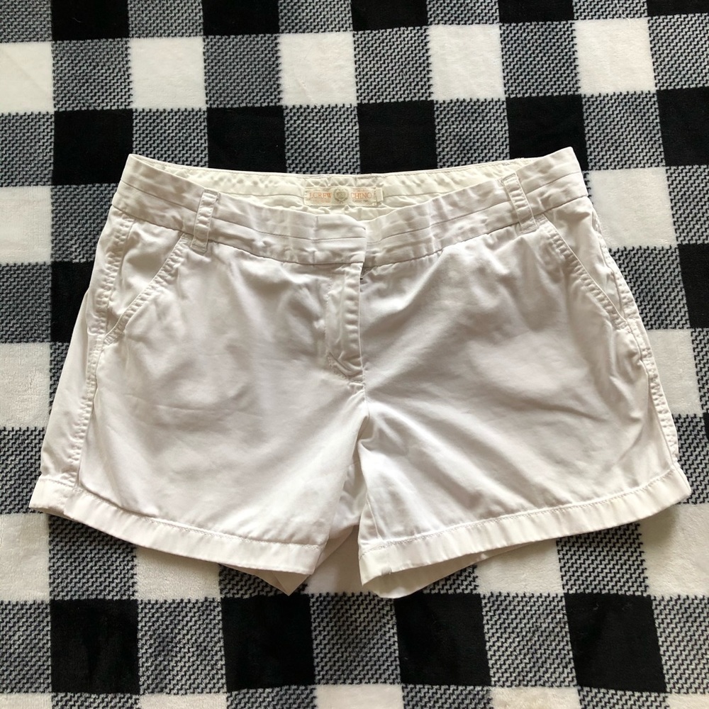 JCrew White Chino Shorts
